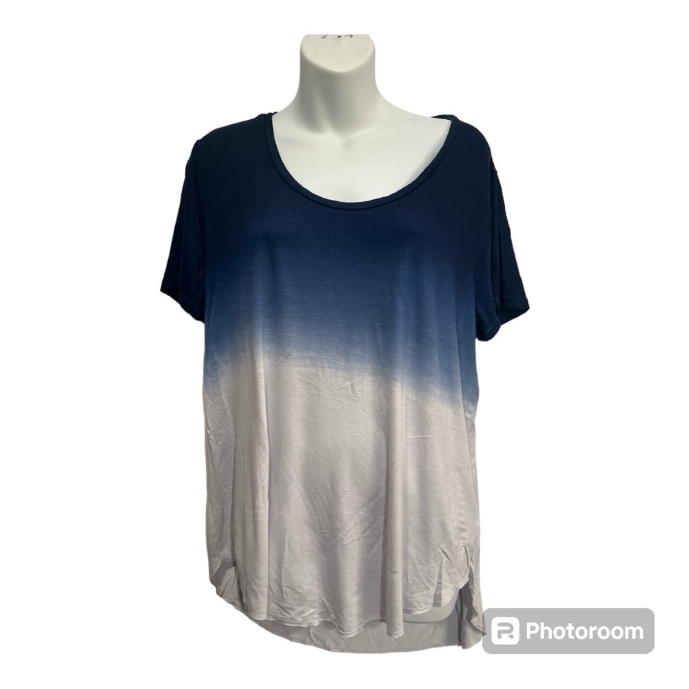 Kenneth Cole New York tee shirt ombré short sleeve